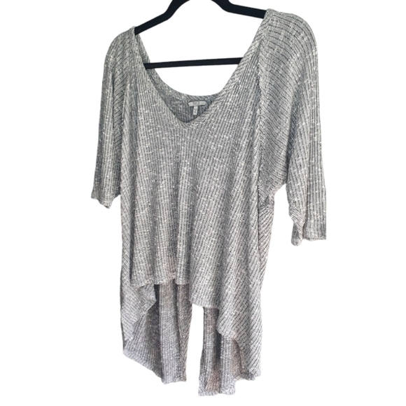 BUCKLE BKE Blouse Crossover Open back Gray Women's‎ Size S - Picture 2 of 7
